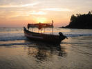 sunset on baga beach